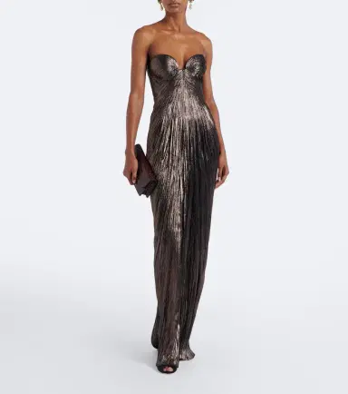 Maria Lucia Hohan Nadira silk bustier gown | Thumbnail 4