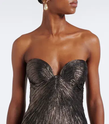 Maria Lucia Hohan Nadira silk bustier gown | Thumbnail 5