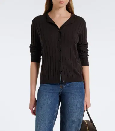 Jardin des Orangers Ribbed-knit virgin wool cardigan | Thumbnail 2 Jardin des Orangers Ribbed-knit virgin wool cardigan | Thumbnail 2
