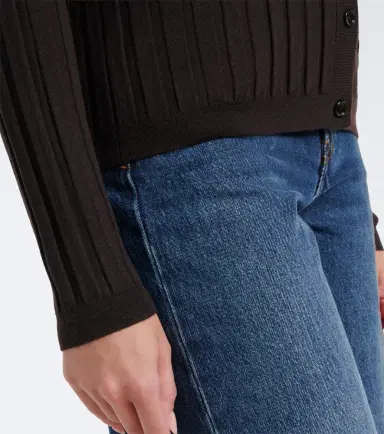 Jardin des Orangers Ribbed-knit virgin wool cardigan | Thumbnail 4 Jardin des Orangers Ribbed-knit virgin wool cardigan | Thumbnail 4