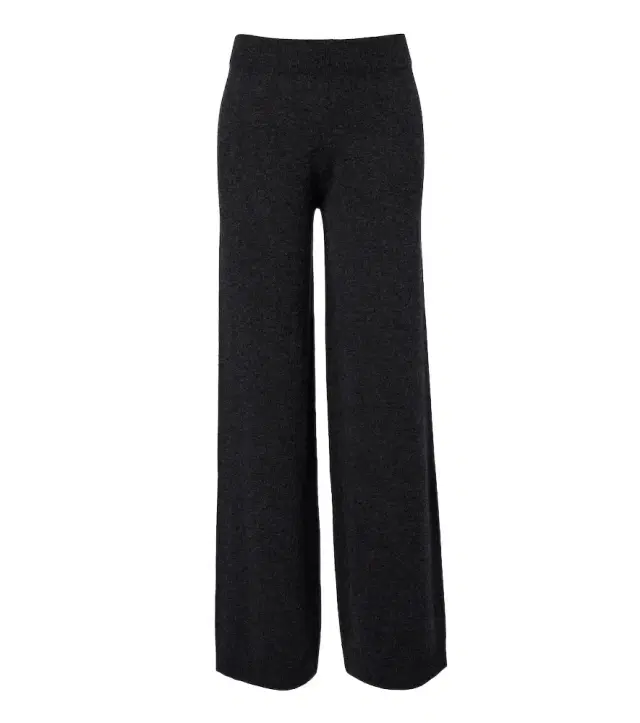 Virgin wool and cashmere wide-leg pants