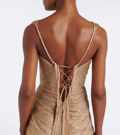 Maria Lucia Hohan Corinna silk muslin bustier gown | Thumbnail 4 Maria Lucia Hohan Corinna silk muslin bustier gown | Thumbnail 4