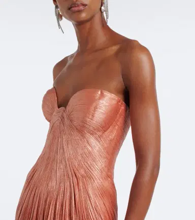 Maria Lucia Hohan Nadira silk bustier gown | Thumbnail 2
