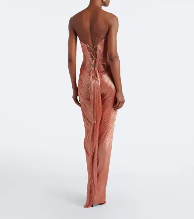 Maria Lucia Hohan Nadira silk bustier gown | Thumbnail 3