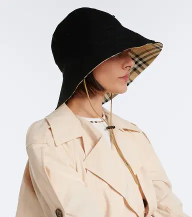 Burberry Check cotton sun hat | Thumbnail 4