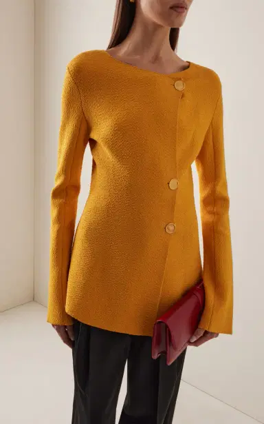 Proenza Schouler Sukki Draped Boucle Knit Jacket | Thumbnail 2