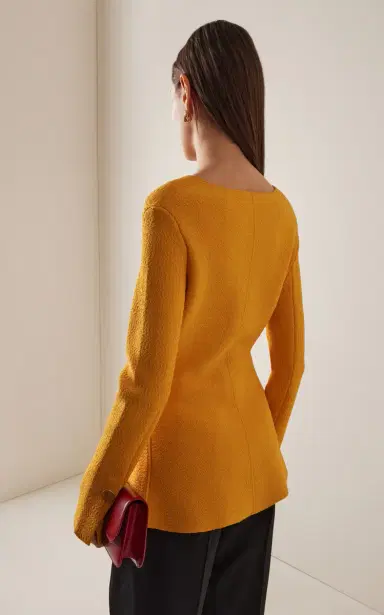 Proenza Schouler Sukki Draped Boucle Knit Jacket | Thumbnail 4