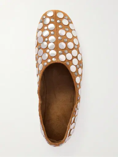 Khaite Jane studded suede flats | Thumbnail 4
