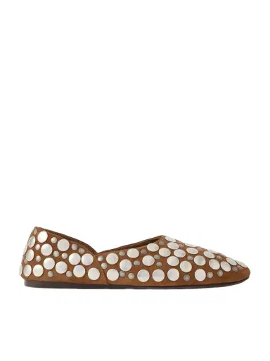 Khaite Jane studded suede flats | Thumbnail 1