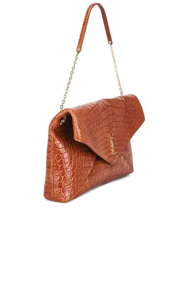 Saint Laurent XXL Alligator Envelope On Chain Bag | Thumbnail 3 Saint Laurent XXL Alligator Envelope On Chain Bag | Thumbnail 3