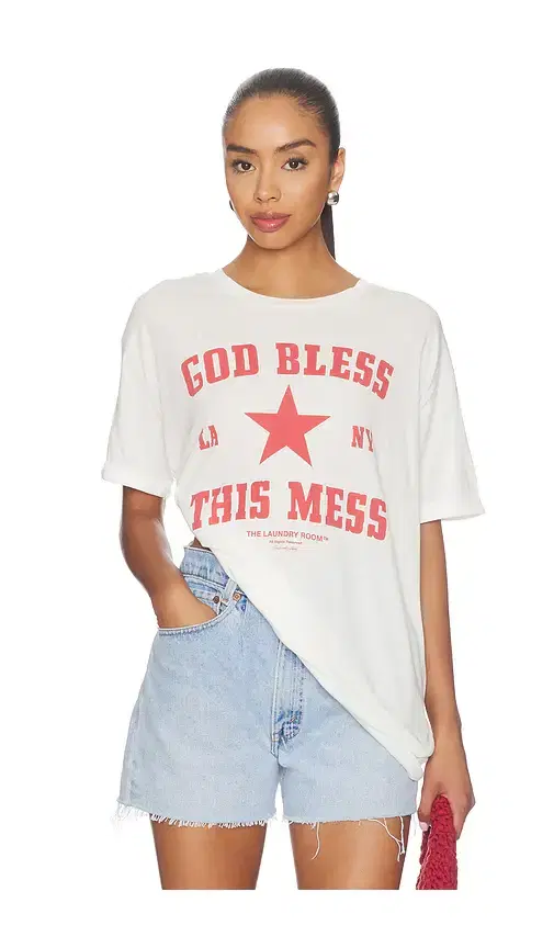 God Bless This Mess Oversized Tee