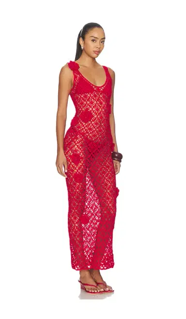 MORE TO COME Tiria Crochet Maxi Dress | Thumbnail 2