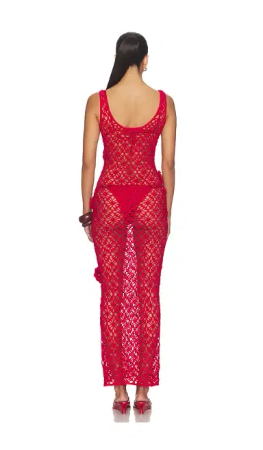 MORE TO COME Tiria Crochet Maxi Dress | Thumbnail 3