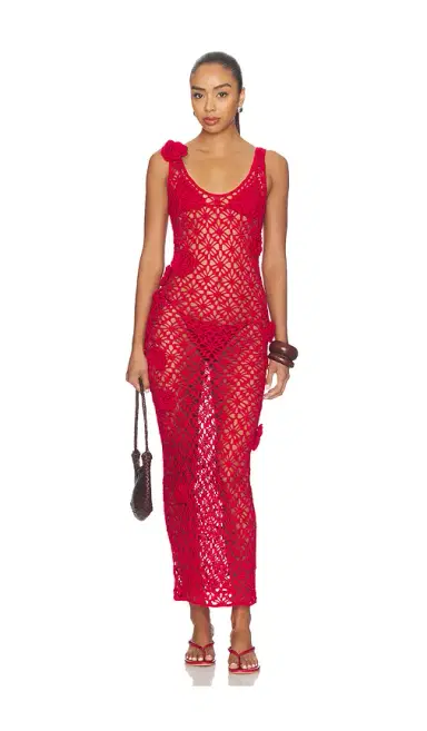 MORE TO COME Tiria Crochet Maxi Dress | Thumbnail 1