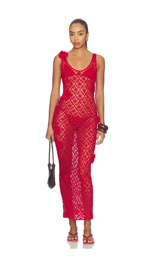 Tiria Crochet Maxi Dress