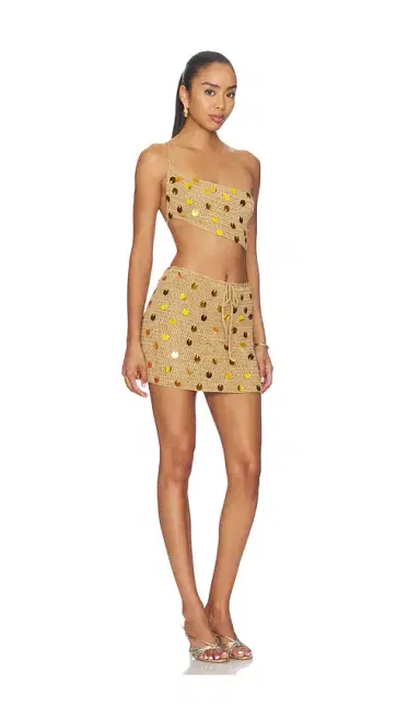 MORE TO COME Shifra Crochet Mini Skirt Set | Thumbnail 2