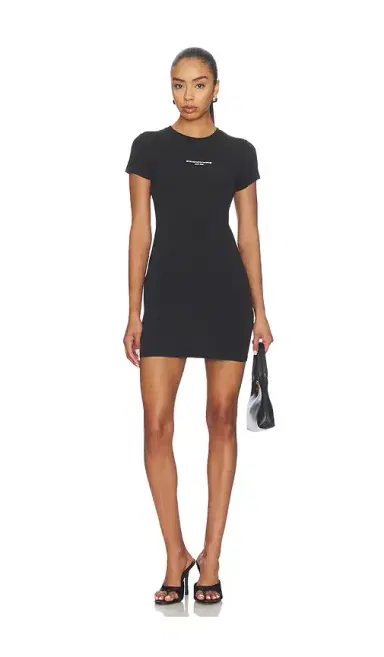 Alexander Wang Fitted Mini Dress With Logo Print | Thumbnail 1