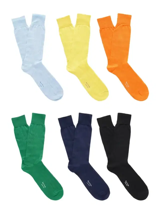 Paul Smith Pack of Six Cotton-Blend Socks - Men