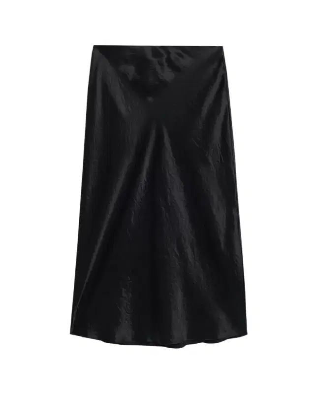 Vince Side-Slit Satin Slip Skirt