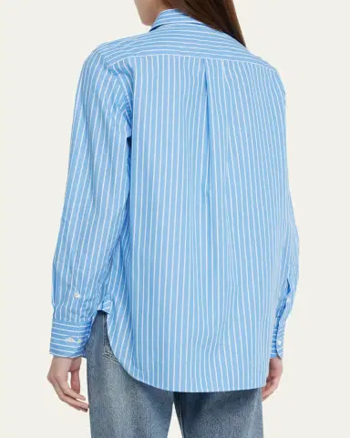 Hommegirls Stripe Classic Button-Up Cotton Shirt | Thumbnail 3 Hommegirls Stripe Classic Button-Up Cotton Shirt | Thumbnail 3