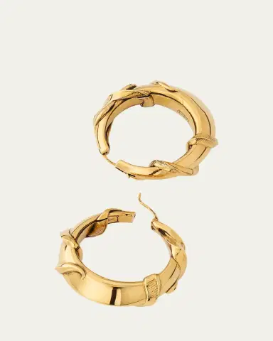 Alexander McQueen Snake Hoop Earrings | Thumbnail 4