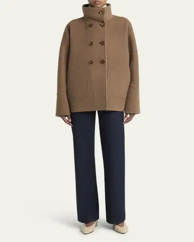 Loro Piana Camden Double-Breasted Cashmere Peacoat | Thumbnail 2