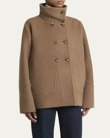 Loro Piana Camden Double-Breasted Cashmere Peacoat | Thumbnail 4