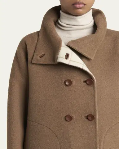 Loro Piana Camden Double-Breasted Cashmere Peacoat | Thumbnail 5