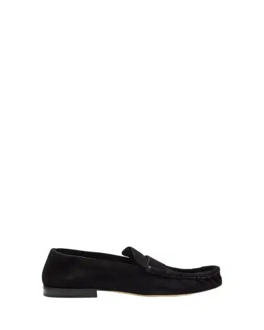 The Row Calf Suede Slip-On Loafers | Thumbnail 1 The Row Calf Suede Slip-On Loafers | Thumbnail 1