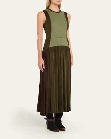 Ulla Johnson Amaliya Sleeveless Color Block Dress | Thumbnail 4 Ulla Johnson Amaliya Sleeveless Color Block Dress | Thumbnail 4