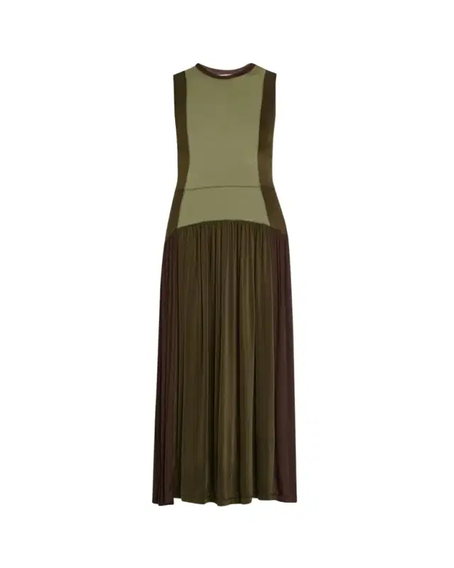 Ulla Johnson Amaliya Sleeveless Color Block Dress