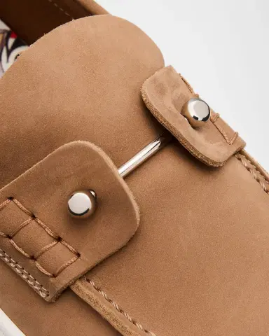 Christian Louboutin Boy 's Chambelikid Nubuck Leather Boat Shoes, Toddler/Kids | Thumbnail 3