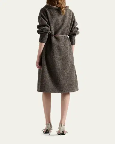 Prada Seamed High-Neck Wool Sweater Dress | Thumbnail 3 Prada Seamed High-Neck Wool Sweater Dress | Thumbnail 3