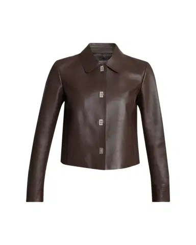Ferragamo Nubuck Leather Gancini Single-Breasted Jacket | Thumbnail 1