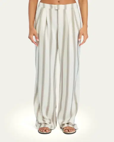 SEROYA Marlowe Striped Satin Pants | Thumbnail 4 SEROYA Marlowe Striped Satin Pants | Thumbnail 4