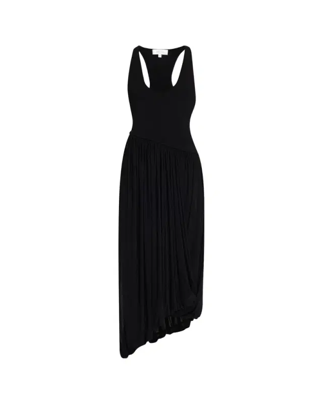 Ronny Kobo Meyer Racerback Knit High-Low Maxi Dress