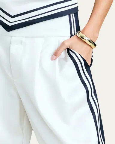 SEROYA Marlowe Striped Satin Pants | Thumbnail 5
