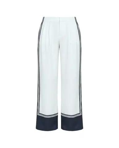 SEROYA Marlowe Striped Satin Pants | Thumbnail 1