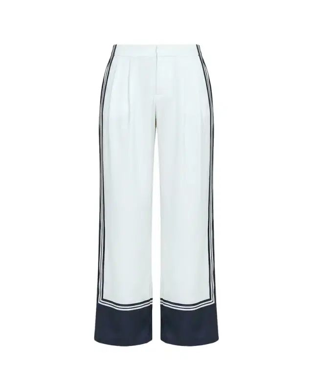 SEROYA Marlowe Striped Satin Pants