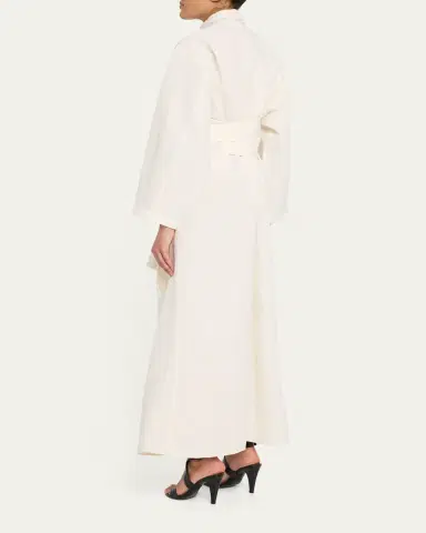 Alaïa Ruffle Slit Straight-Leg Zip Jumpsuit | Thumbnail 3 Alaïa Ruffle Slit Straight-Leg Zip Jumpsuit | Thumbnail 3