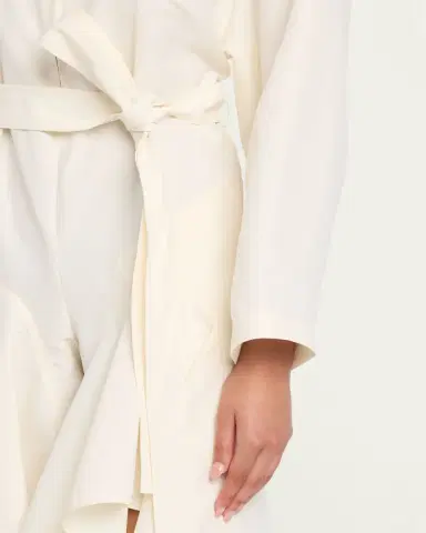 Alaïa Ruffle Slit Straight-Leg Zip Jumpsuit | Thumbnail 5 Alaïa Ruffle Slit Straight-Leg Zip Jumpsuit | Thumbnail 5