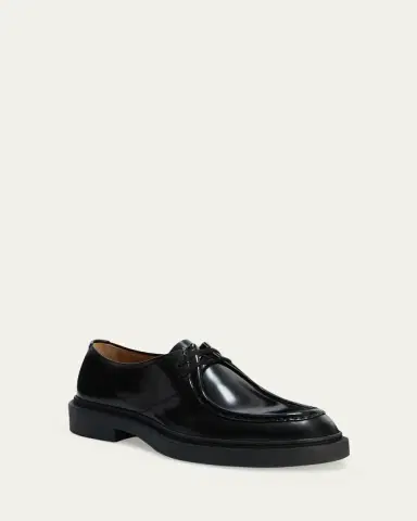 Jil Sander Men's Leather Moccasin Derby Shoes | Thumbnail 2