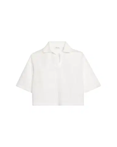 Brunello Cucinelli Semi-Sheer Eyelet Cotton Shirt | Thumbnail 1