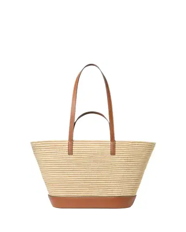 Loeffler Randall Granger Leather-Trim Raffia Tote Bag | Thumbnail 3 Loeffler Randall Granger Leather-Trim Raffia Tote Bag | Thumbnail 3