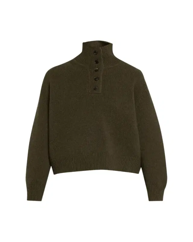 Nili Lotan Renata Collared Wool Sweater