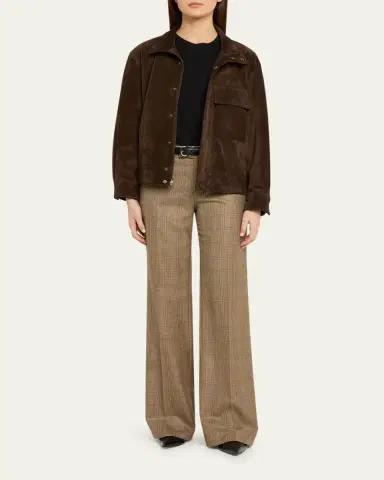 Nili Lotan Dominic Calfskin Suede Jacket | Thumbnail 2 Nili Lotan Dominic Calfskin Suede Jacket | Thumbnail 2