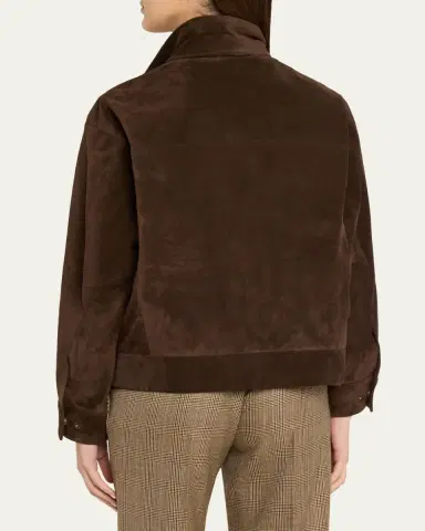 Nili Lotan Dominic Calfskin Suede Jacket | Thumbnail 3 Nili Lotan Dominic Calfskin Suede Jacket | Thumbnail 3
