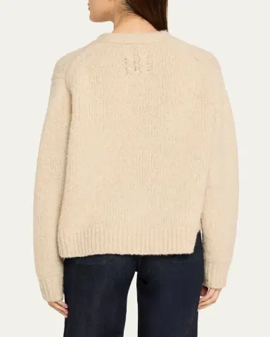 Nili Lotan Lorana Wool-Cashmere V-Neck Cardigan | Thumbnail 3 Nili Lotan Lorana Wool-Cashmere V-Neck Cardigan | Thumbnail 3