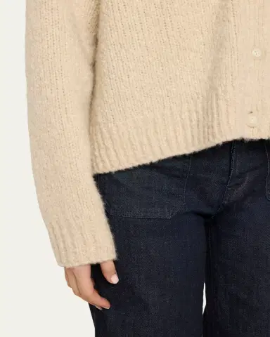 Nili Lotan Lorana Wool-Cashmere V-Neck Cardigan | Thumbnail 5 Nili Lotan Lorana Wool-Cashmere V-Neck Cardigan | Thumbnail 5