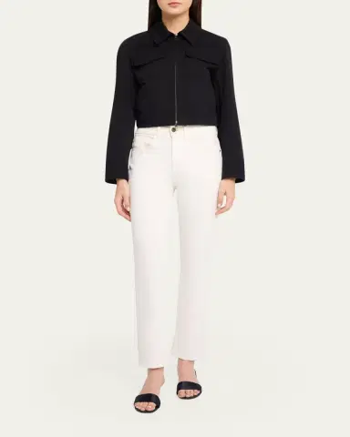 Vince Shrunken Stretch Cotton Jacket | Thumbnail 2 Vince Shrunken Stretch Cotton Jacket | Thumbnail 2